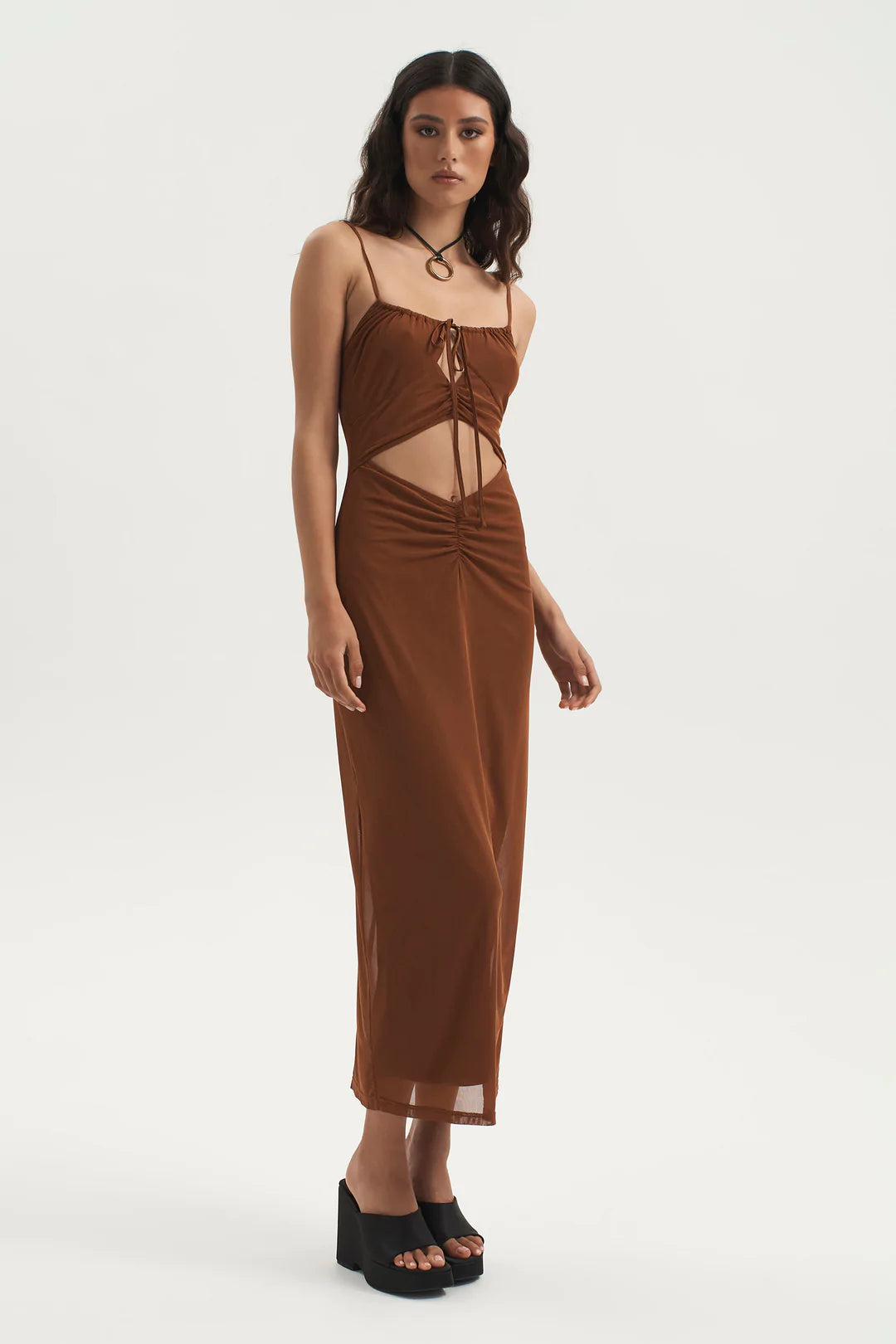 Mona-Lisa Dress Mocha