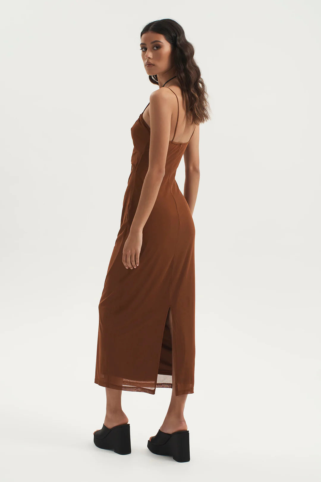 Mona-Lisa Dress Mocha