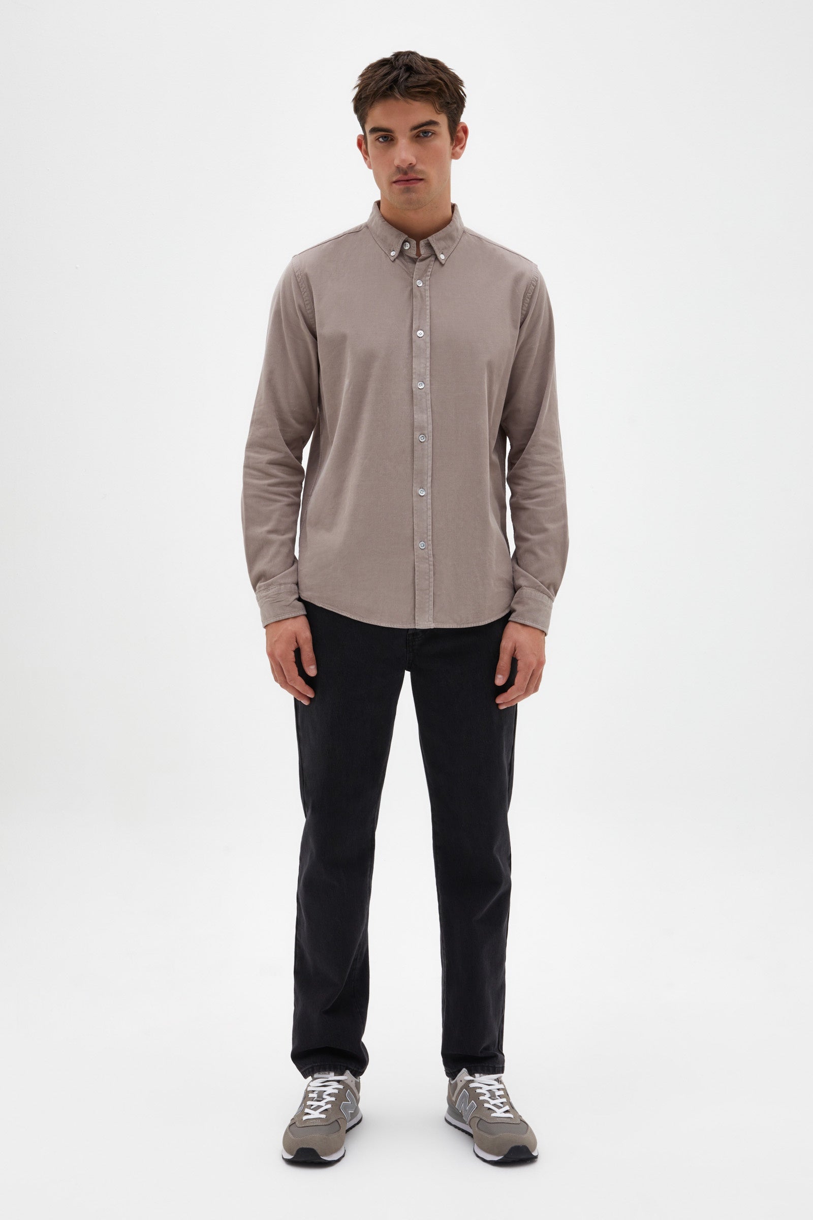 Mens Cord Shirt Mink