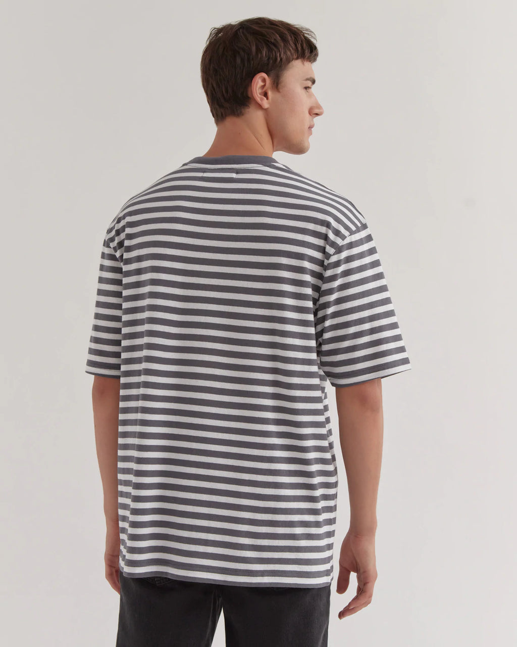 Mens Tee Graphite Stripe