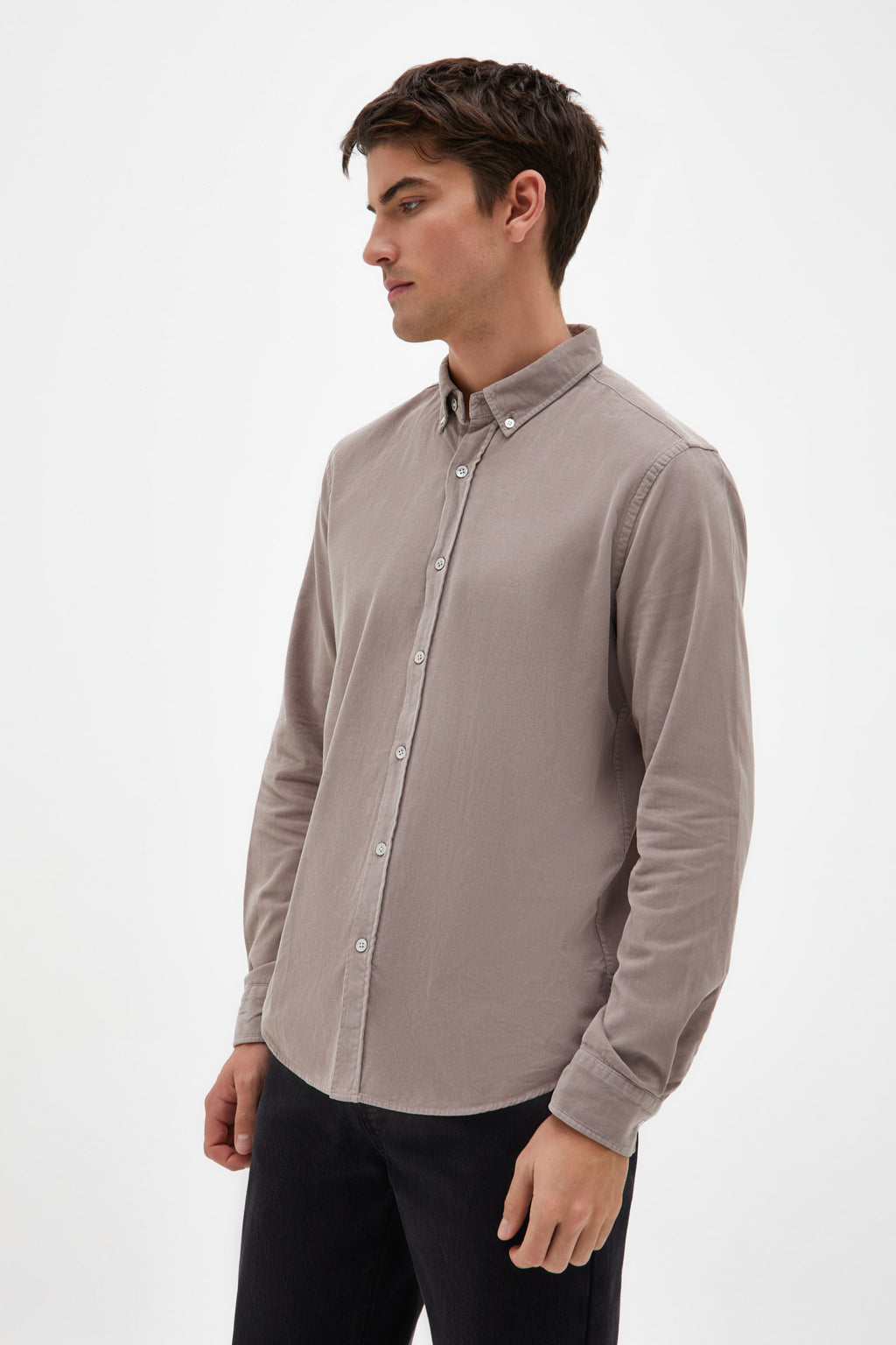 Mens Cord Shirt Mink