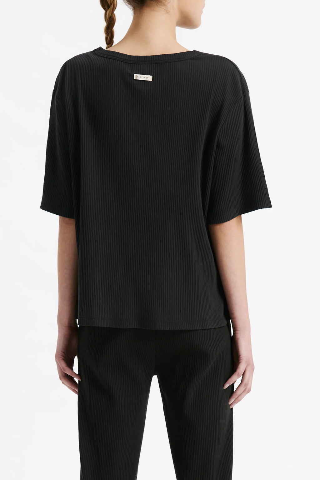 Lounge Rib Tee Coal