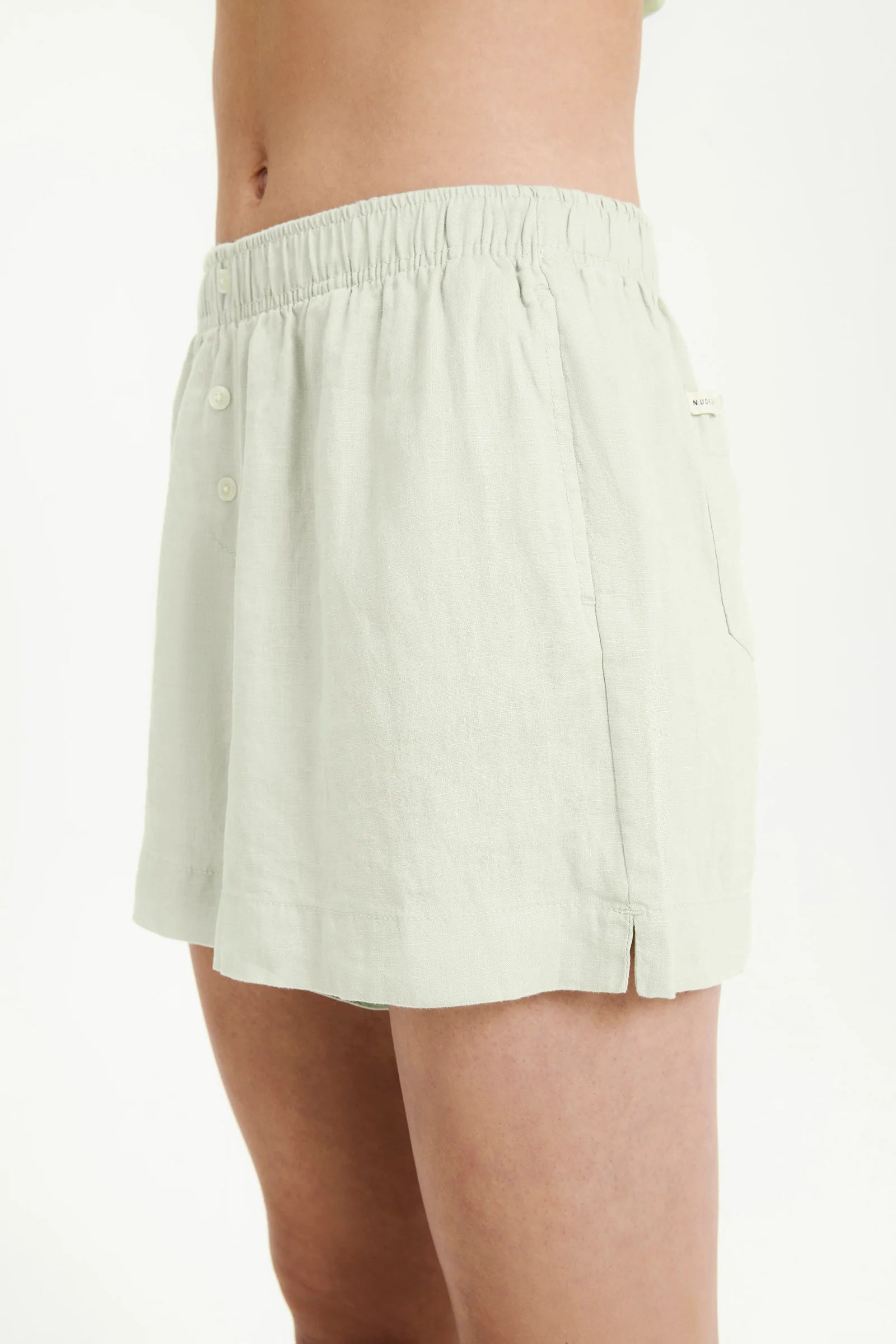 Linen Lounge Short Eucalypt