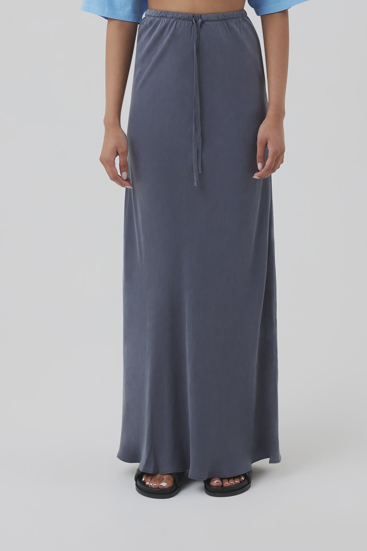 Ari Cupro Skirt indigo