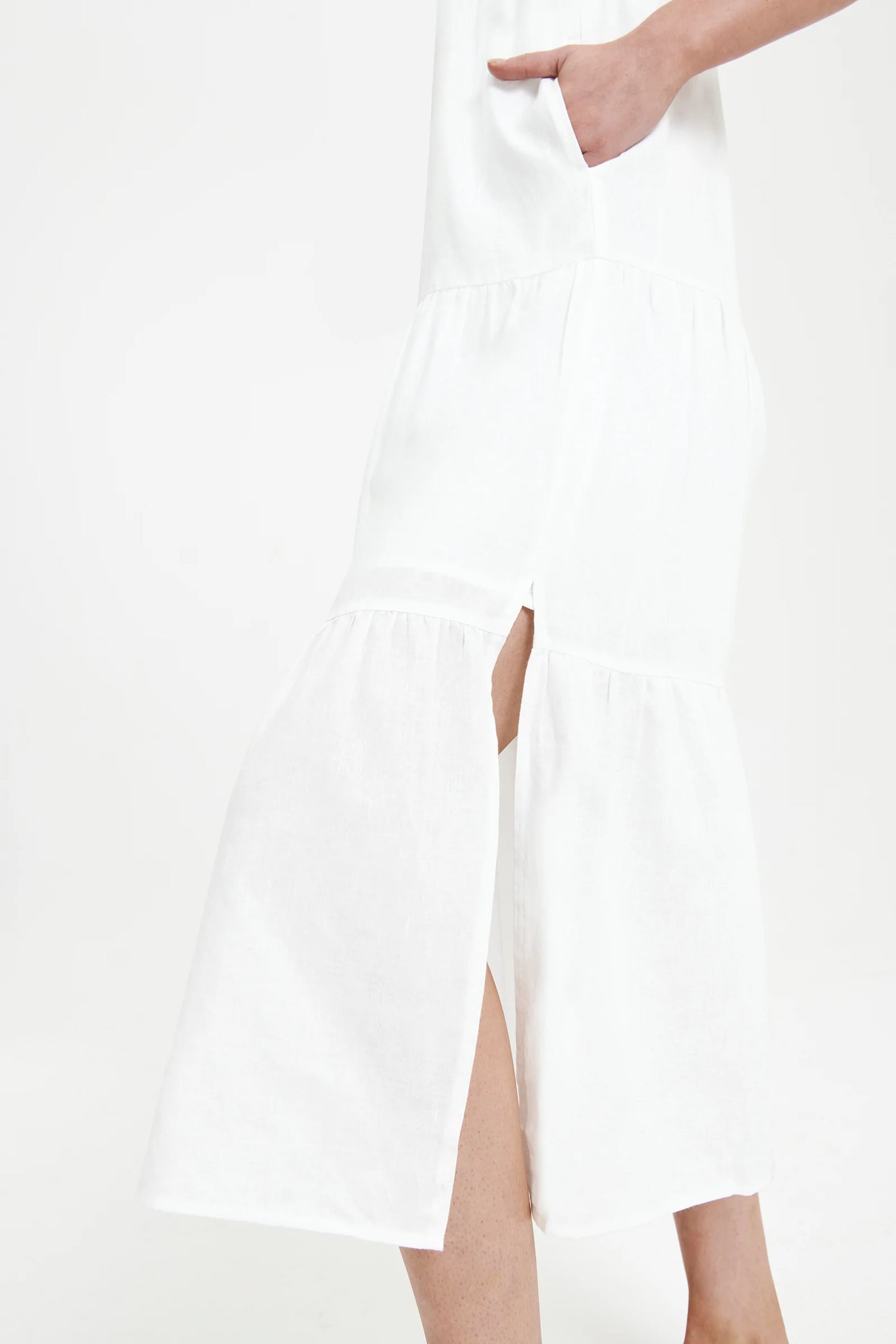 Austin Midi Dress White