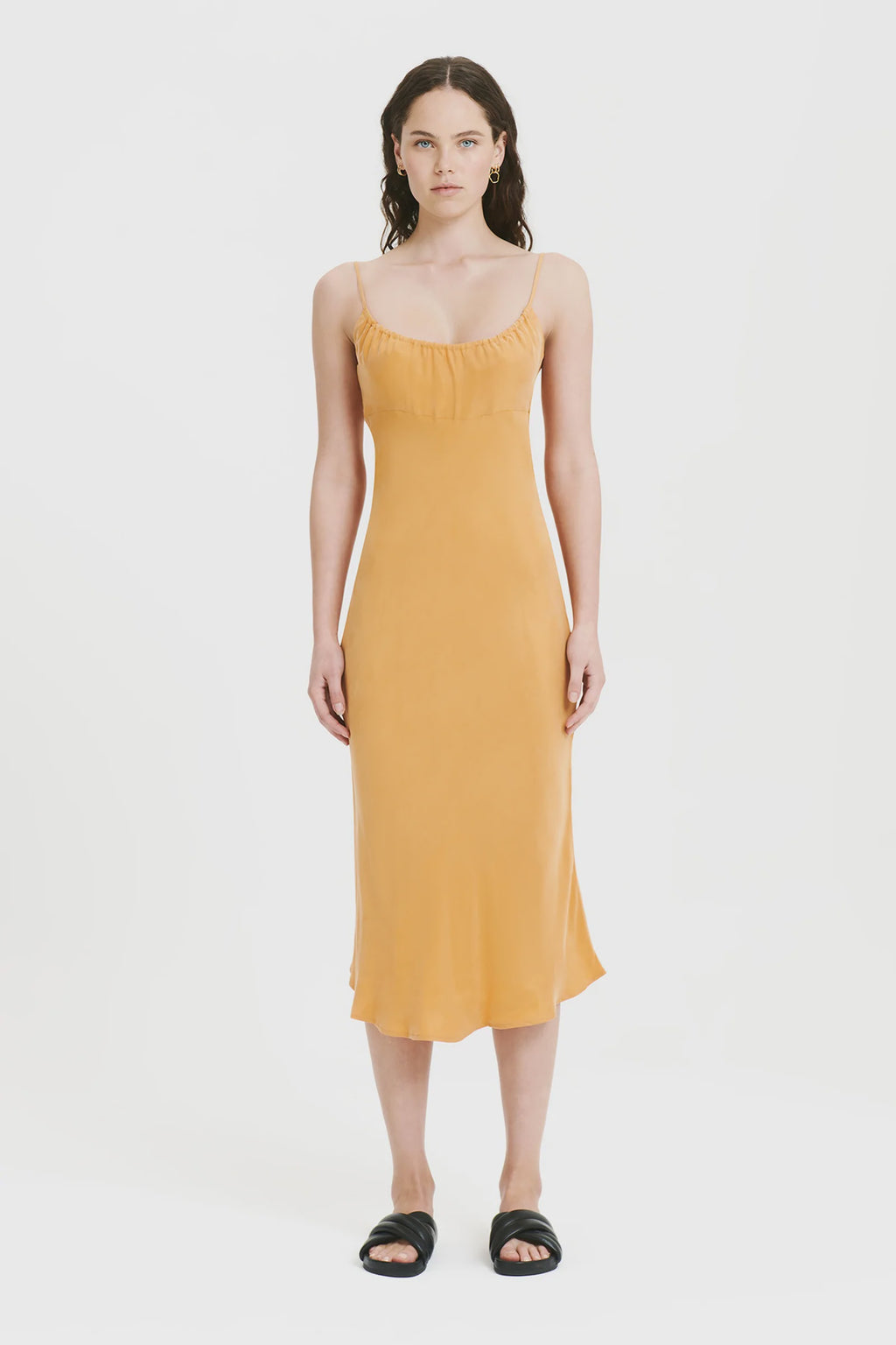Sol Cupro Dress Mandarin