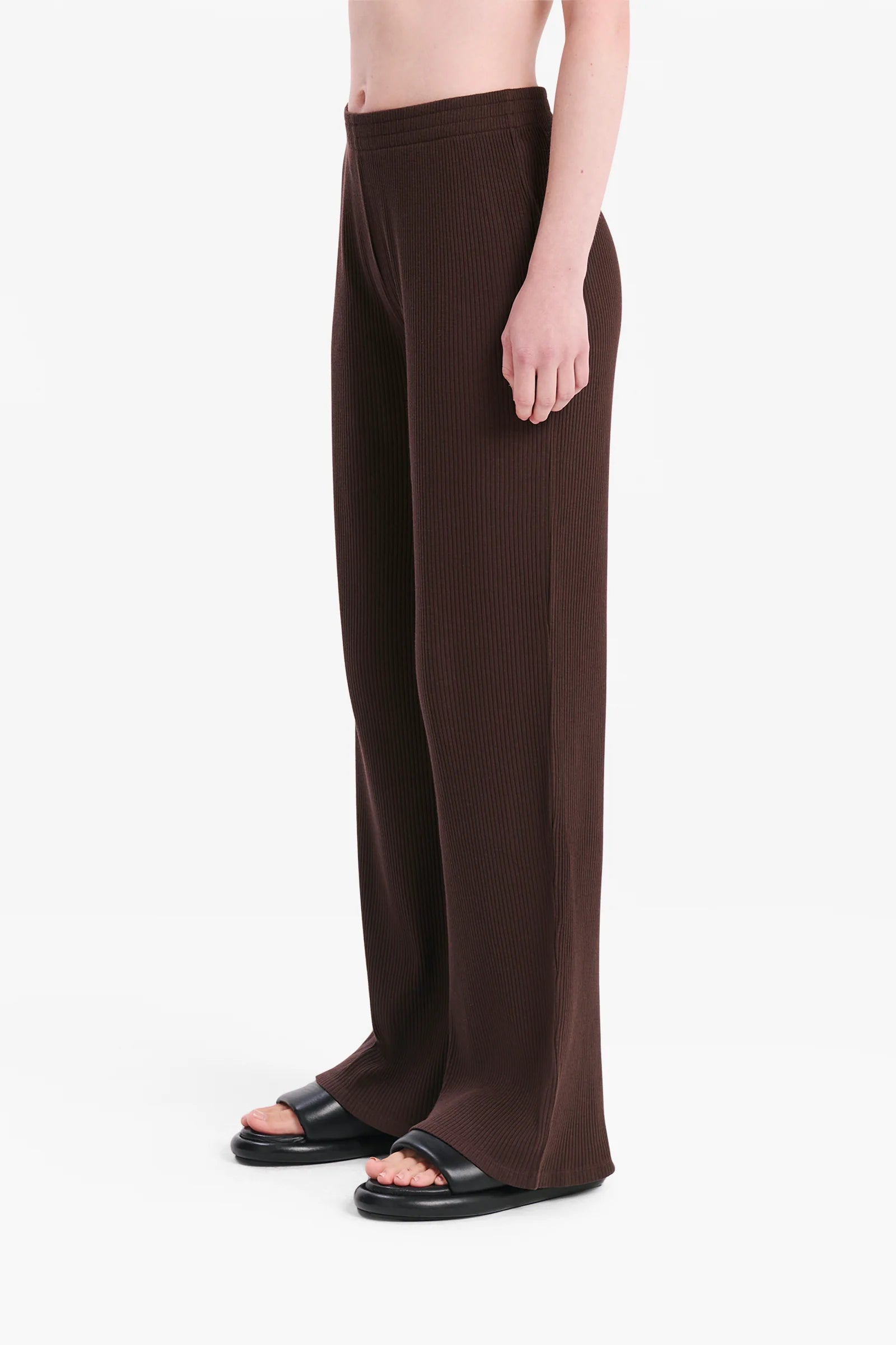 Lounge Ribbed Pant Cinder