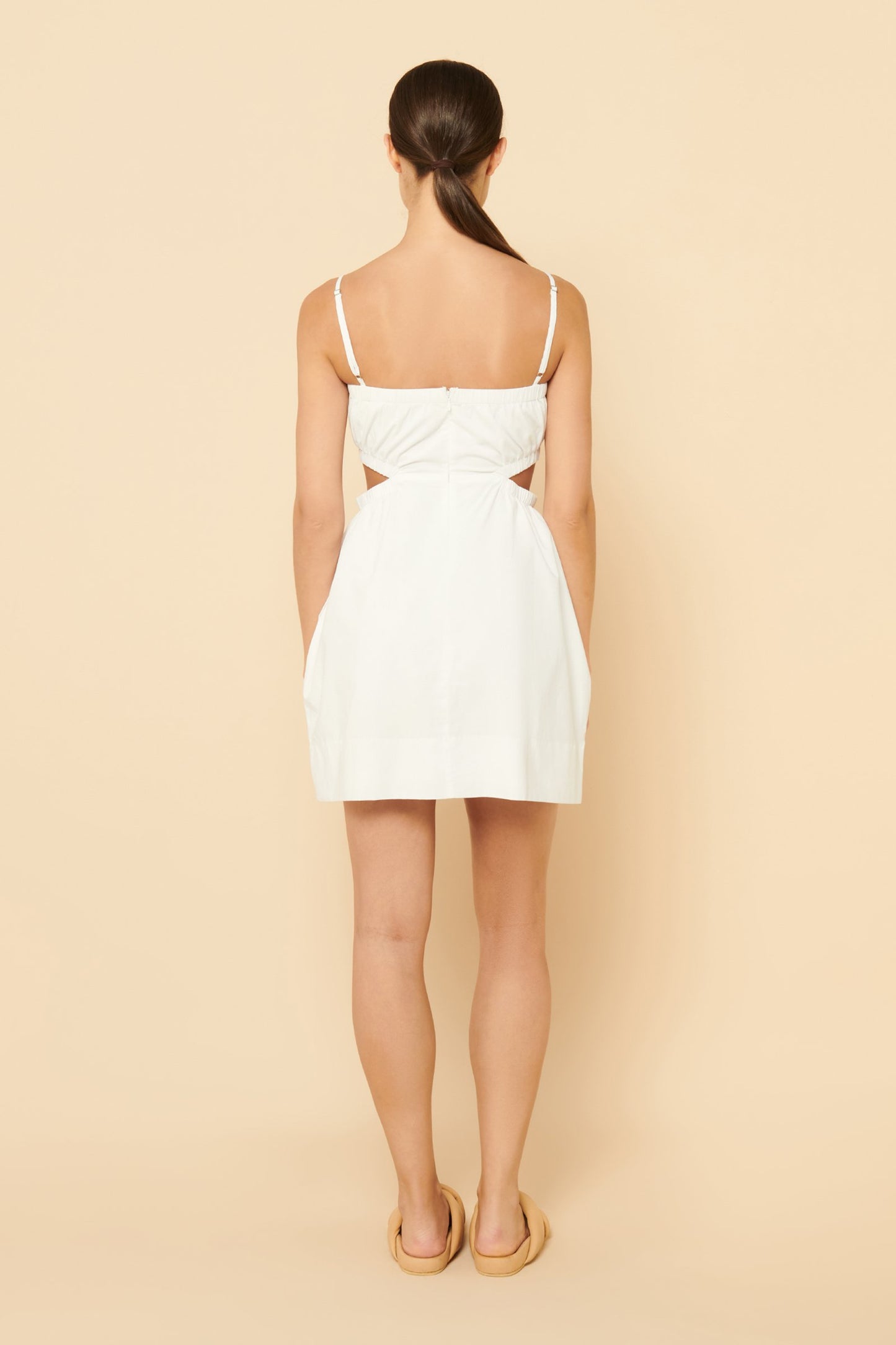 Rana Cut Out Mini Dress White