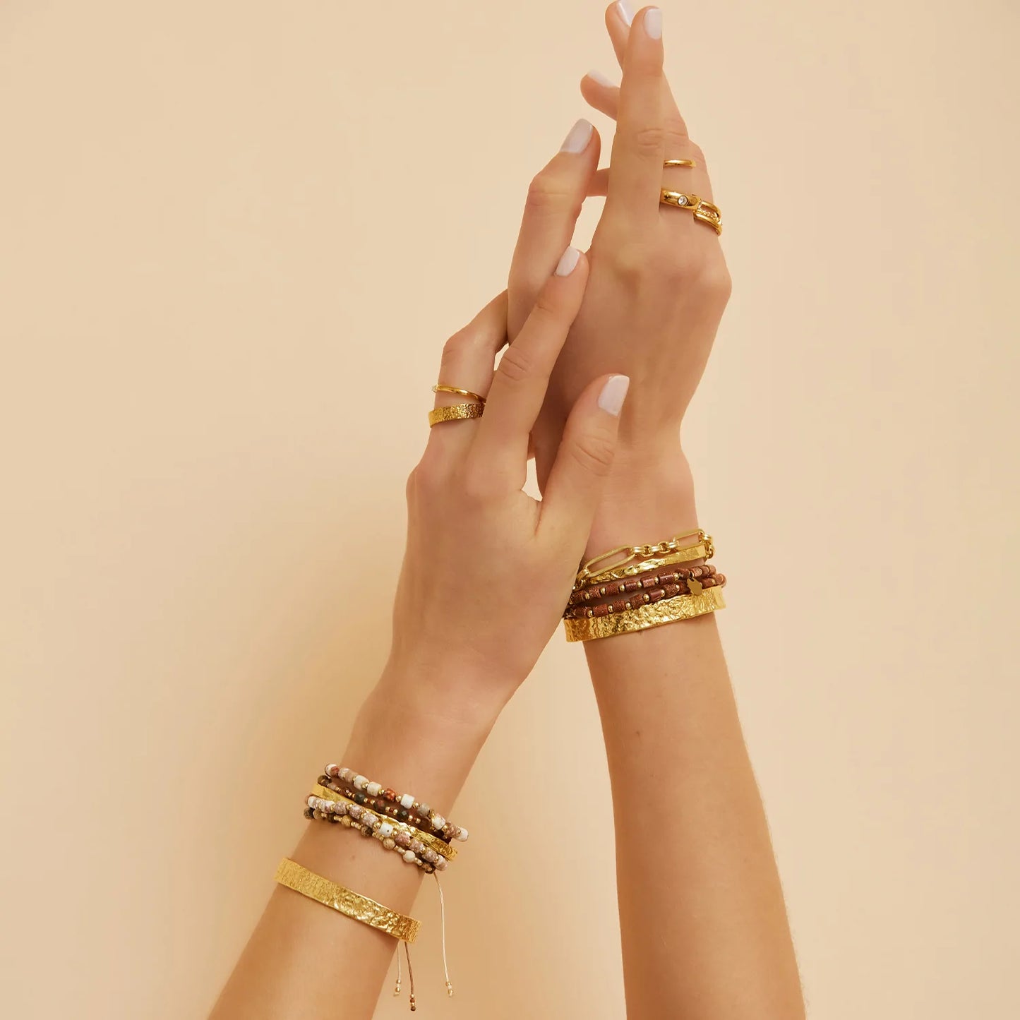 Nailah Gemstone Bracelet Gold Glidstone