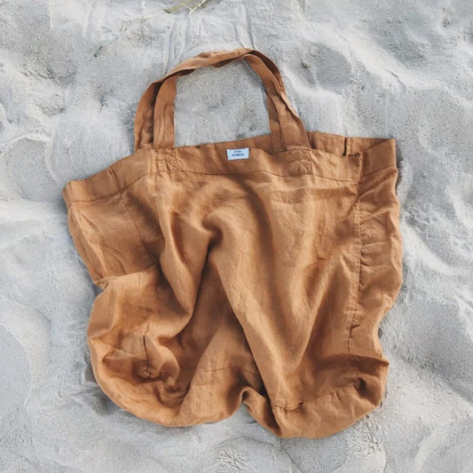 Linen Market Tote Amber