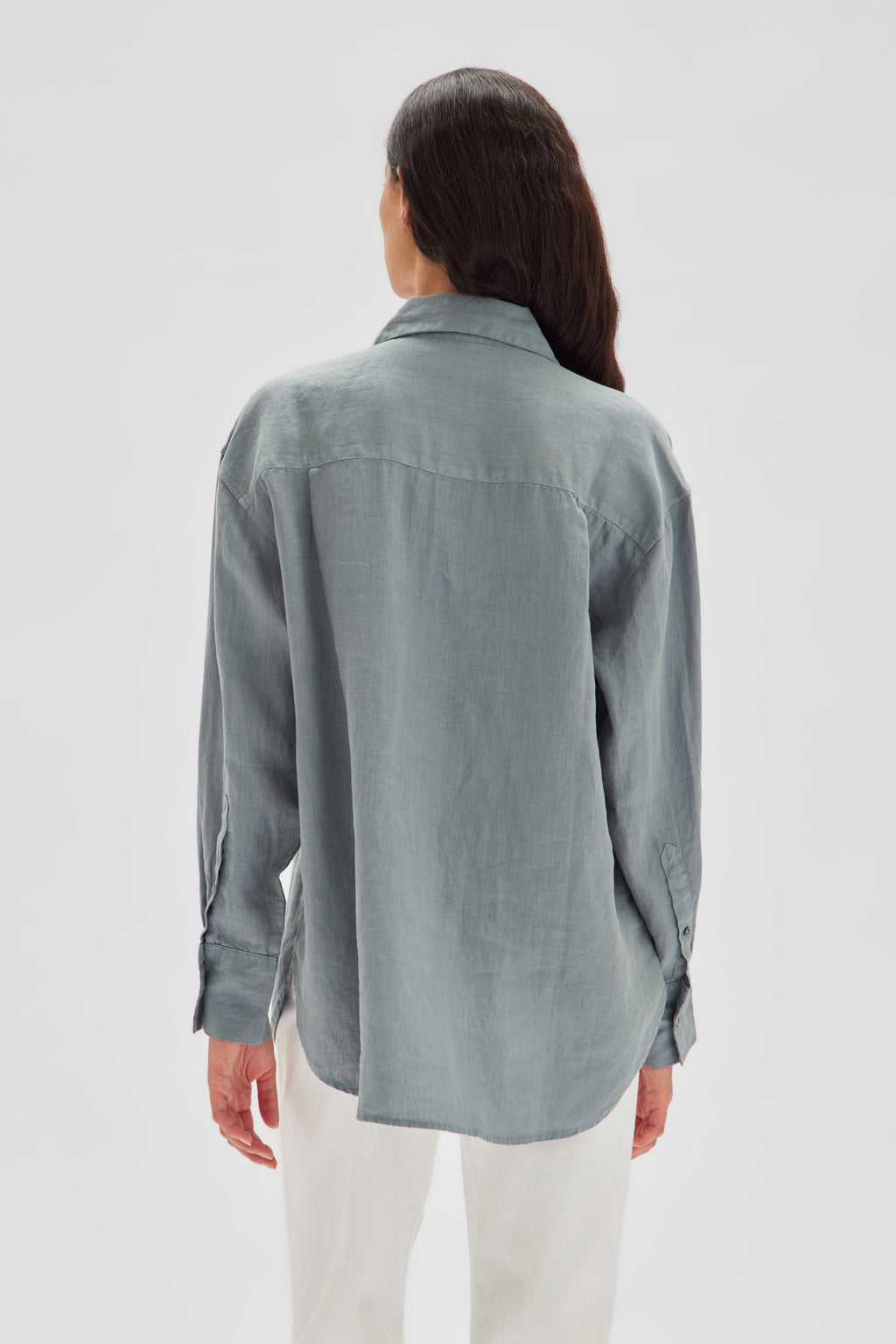 Oversized Linen Shirt Pacific