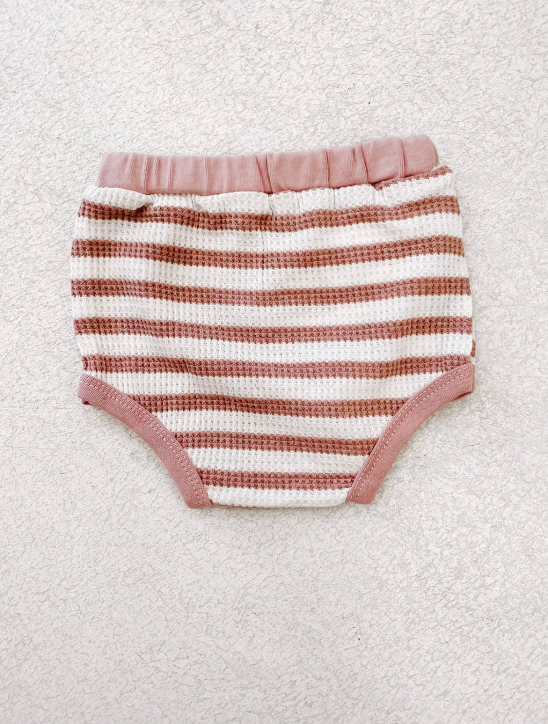 Ribbed Striped Bloomer Pink