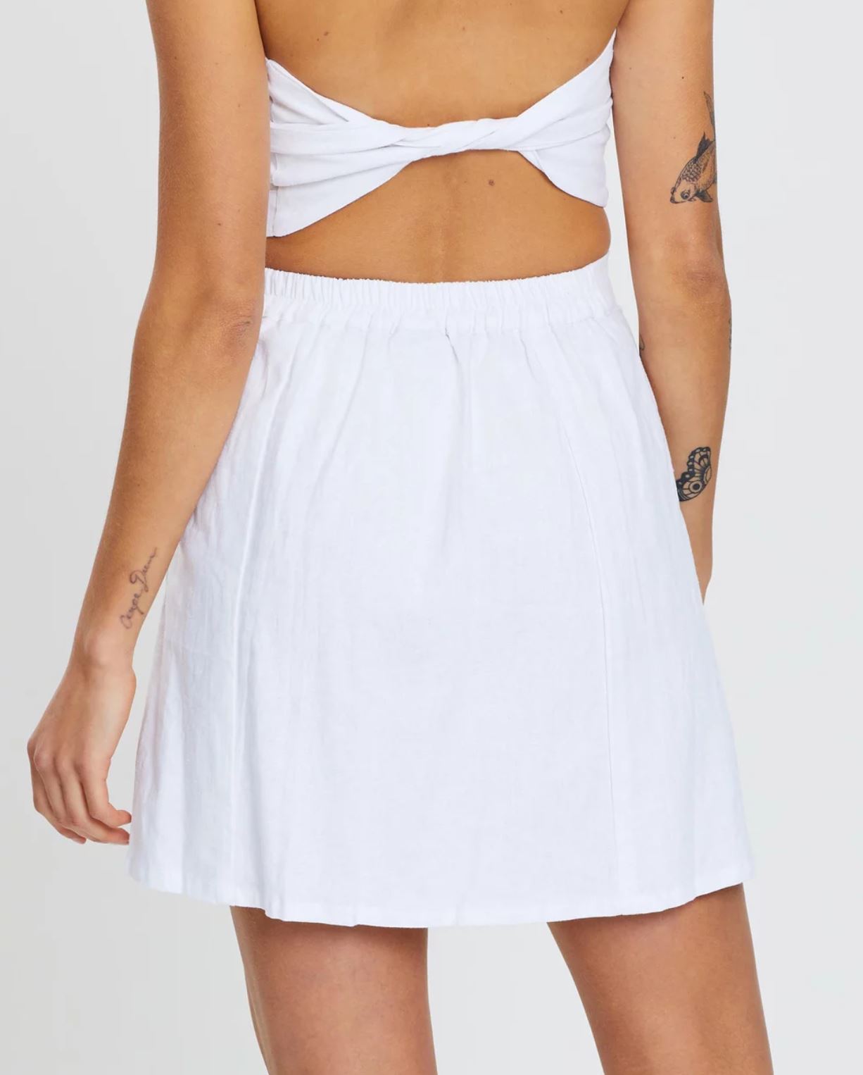 Lana Mini Skirt White