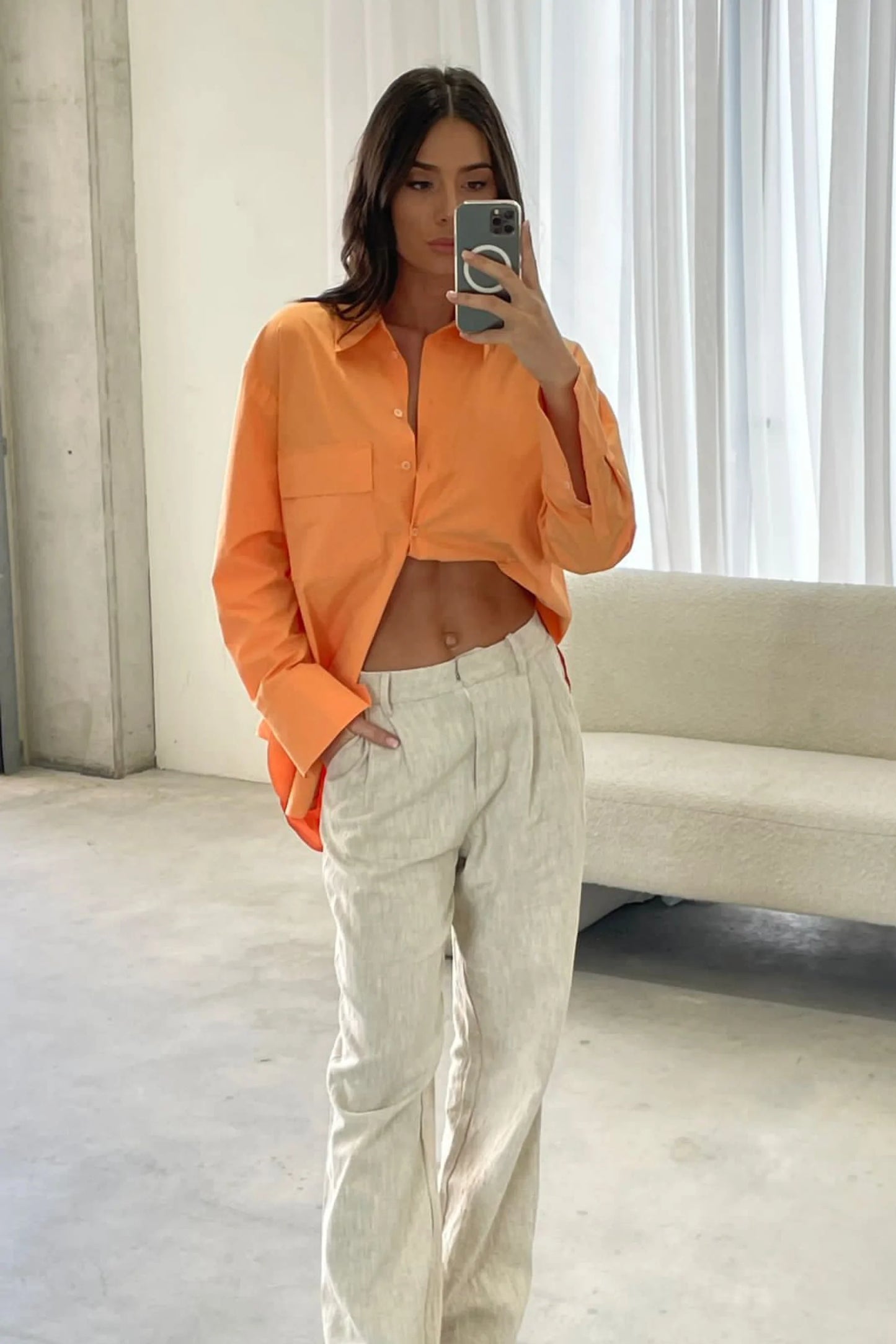 Scarlett Shirt Orange