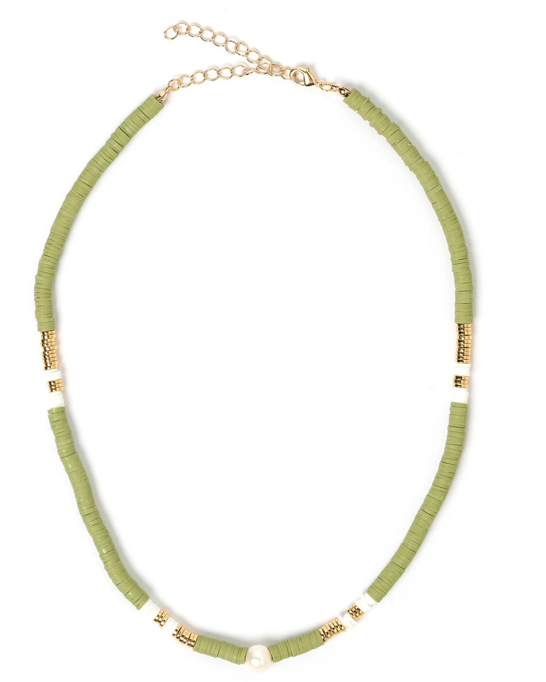 Nomi Necklace Dusty Olive