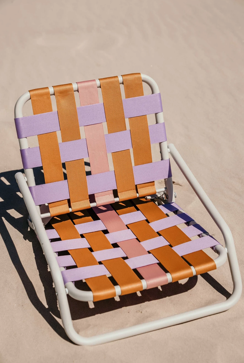 Recline Beach Chair Mustard