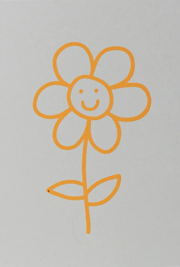 Flower Card Yellow