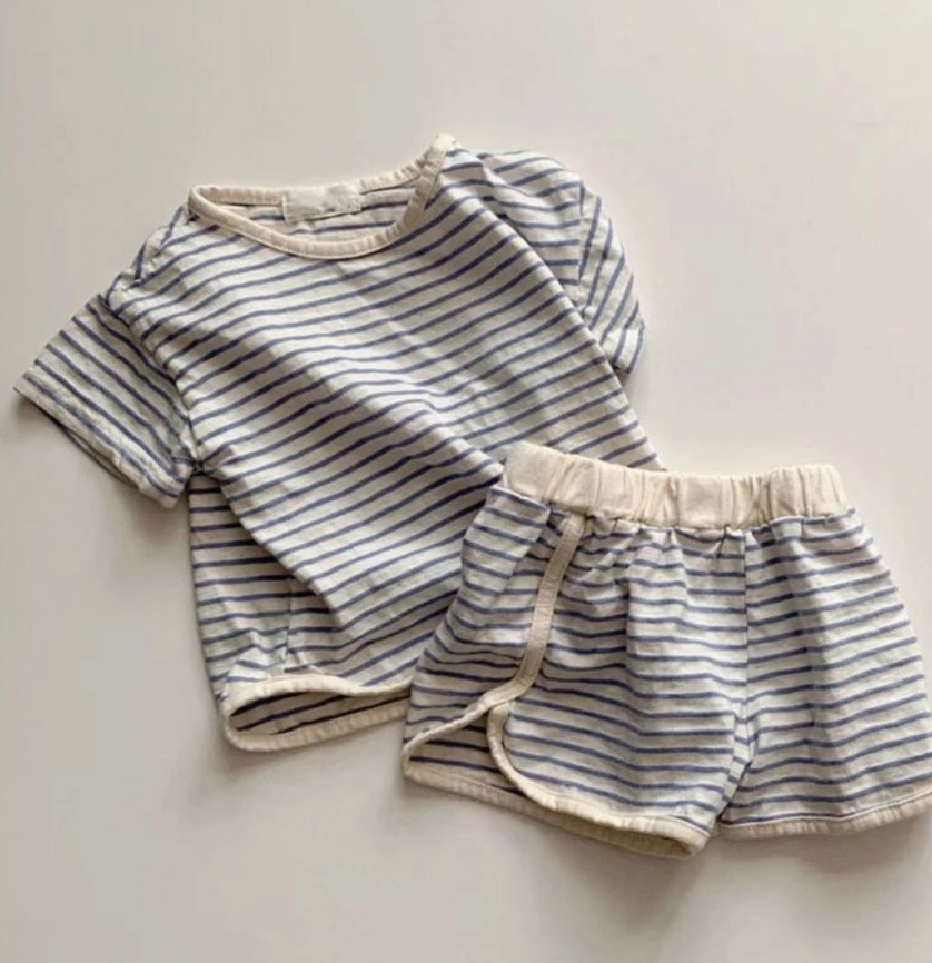 Kids Simple Stripe Set Blue