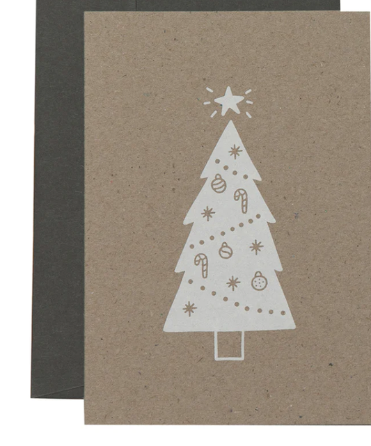Christmas Tree Card Natural