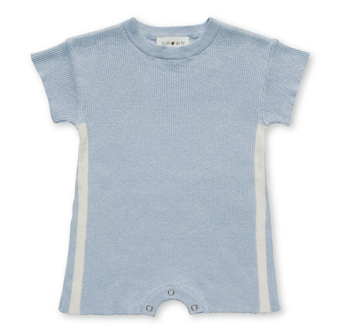 Ribbed Hemp Playsuit Aqua