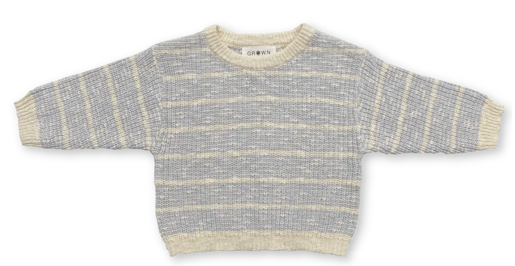 Textured Rib Pull Over Aqua