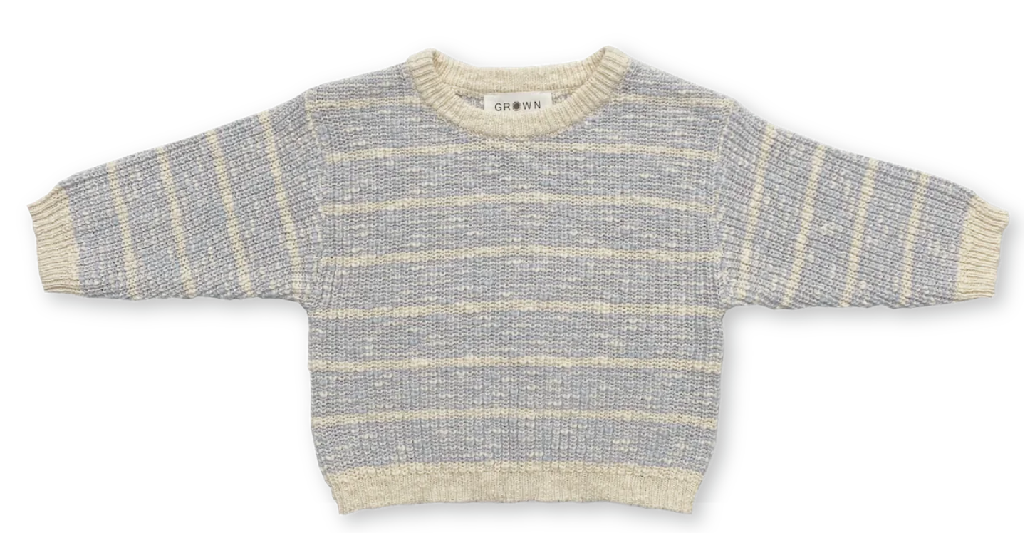 Textured Rib Pull Over Aqua