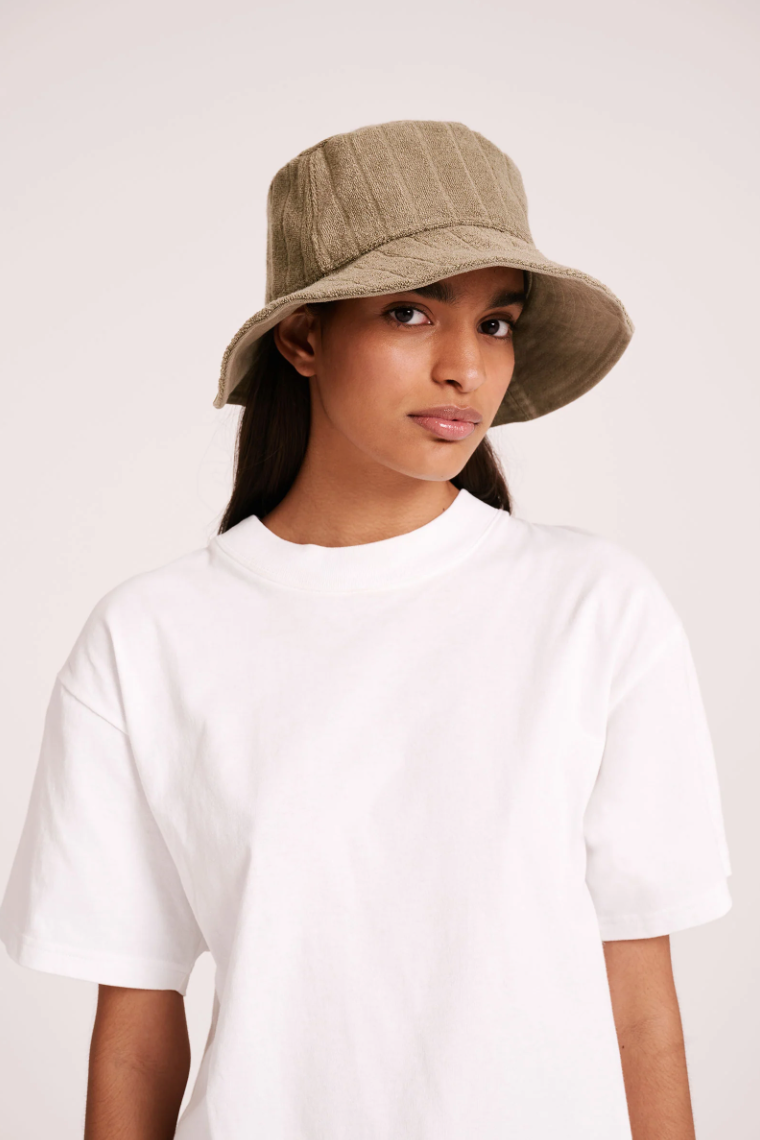 Terry Bucket Hat Olive