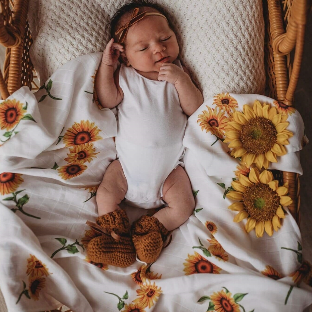 Sunflower Organic Muslin Wraps
