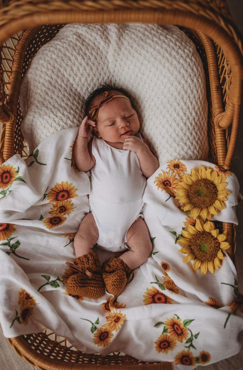 Sunflower Organic Muslin Wraps
