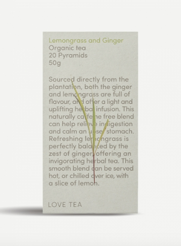 Lemongrass  and Ginger Tea Bags