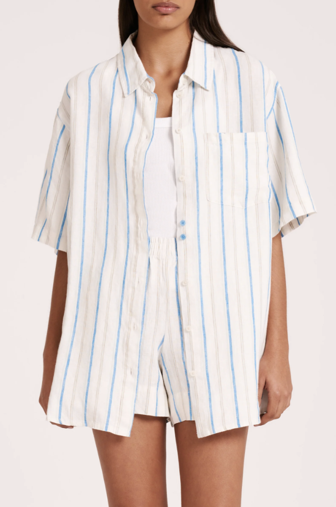 Yin Linen Stripe Shirt