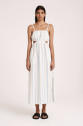 Yin Linen Stripe Dress