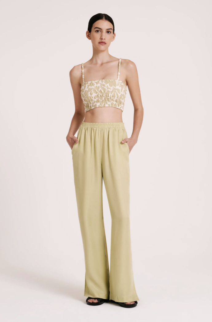 Dara Cupro Pants Lime