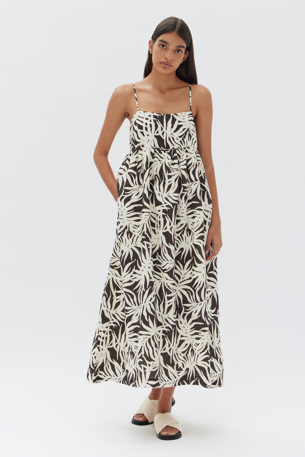 Seraphina Dress Cocoa Pandanus