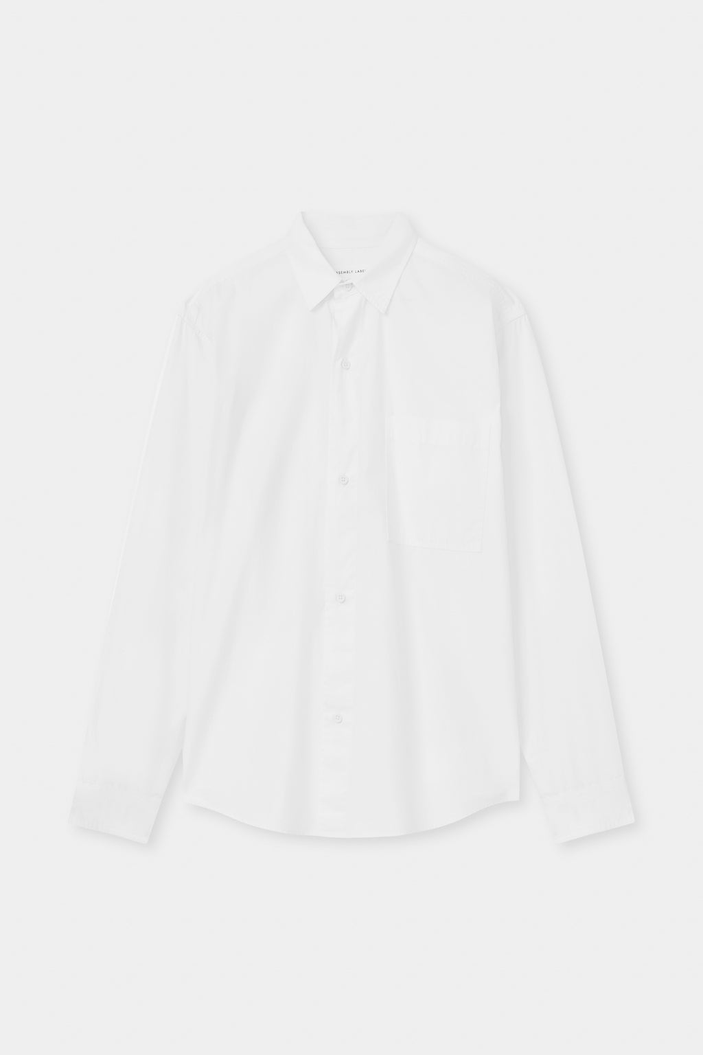 Mens Simon Poplin LS White