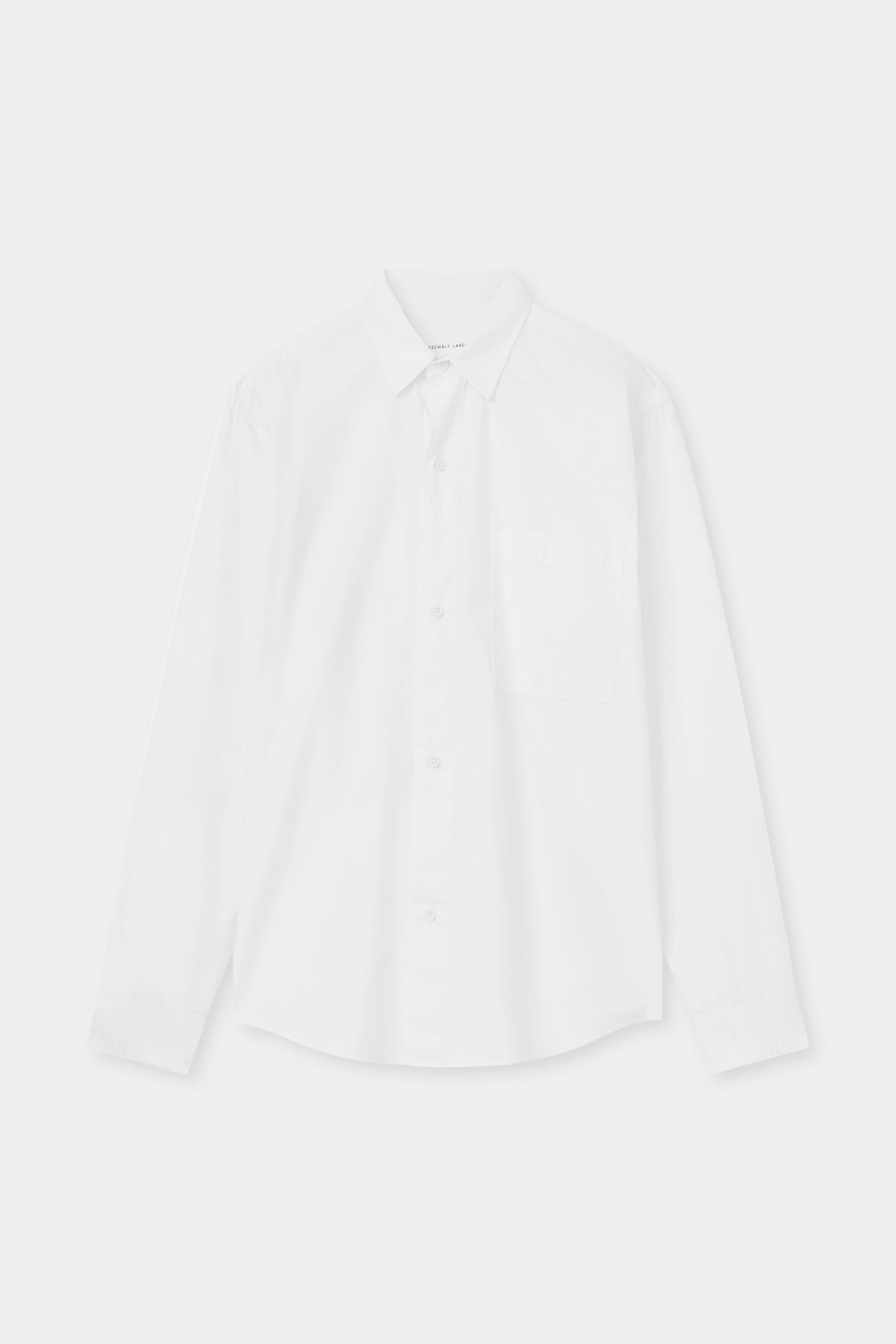 Mens Simon Poplin LS White