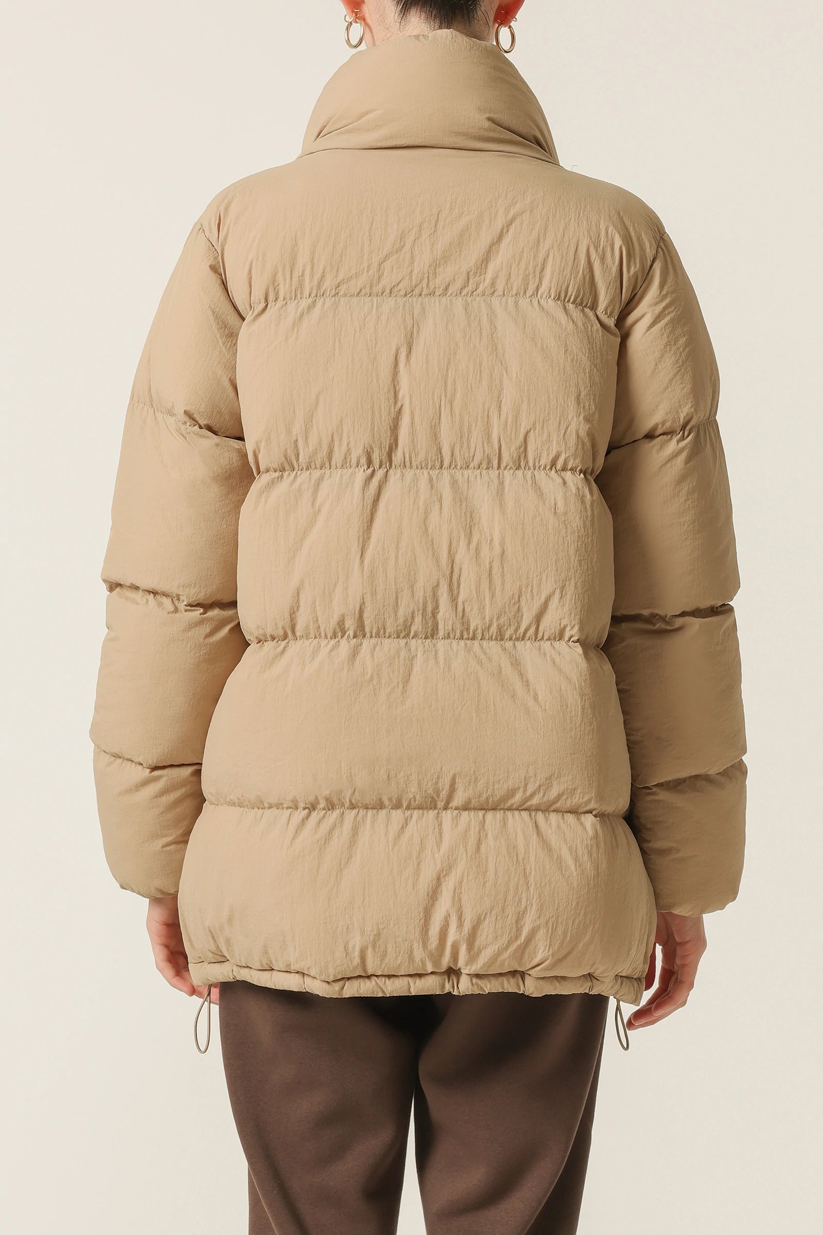 Topher Longline Puffer Sepia