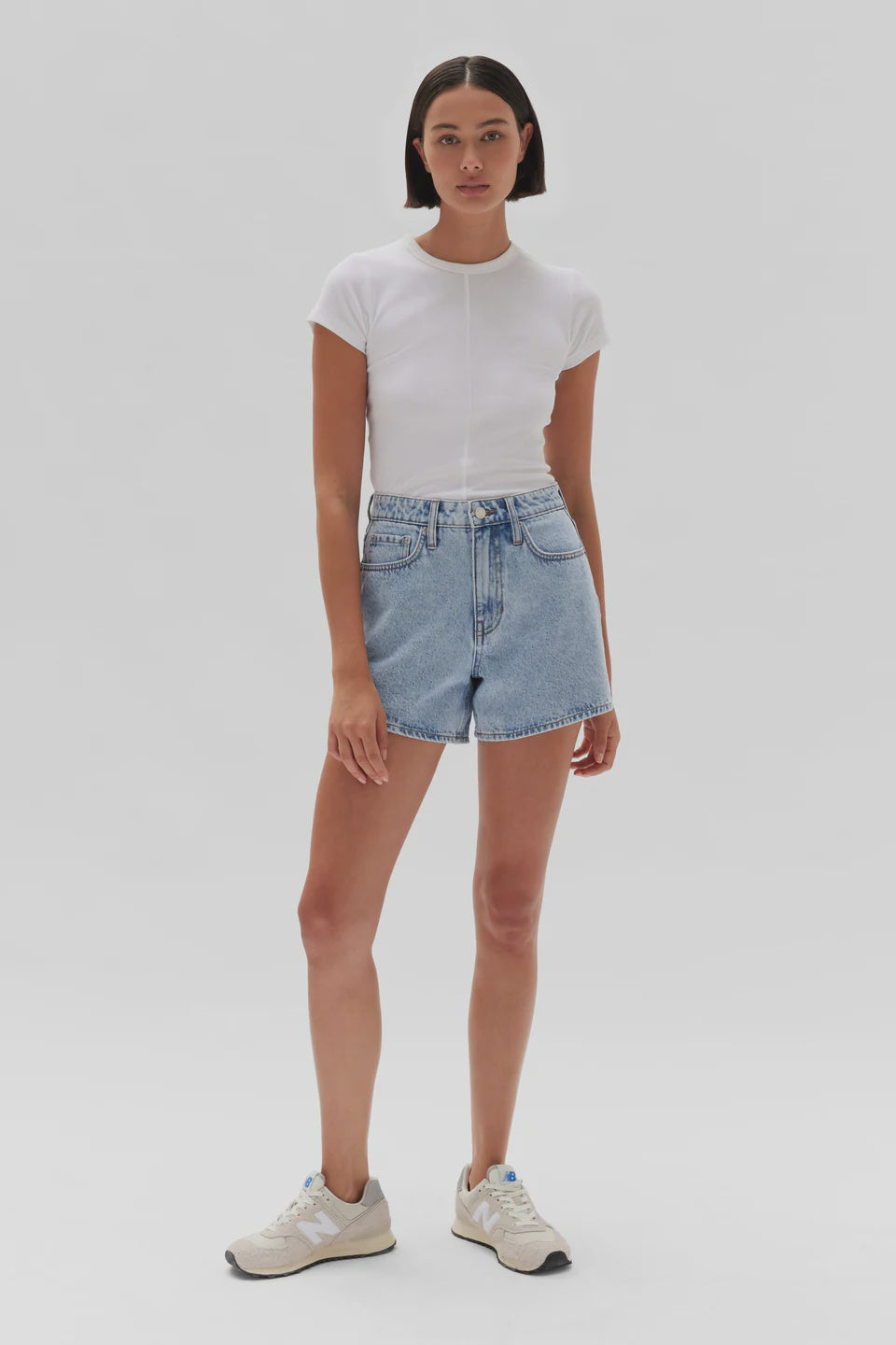 Vintage Denim Short Light Stone