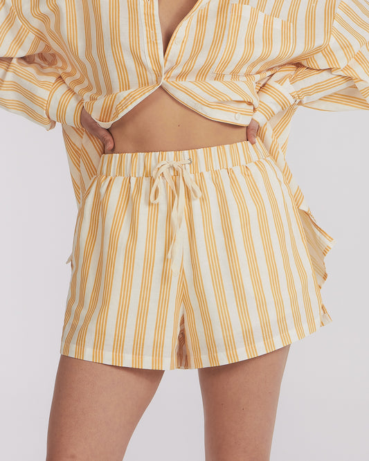 Isabelle Pajama Short Sunset Stripe
