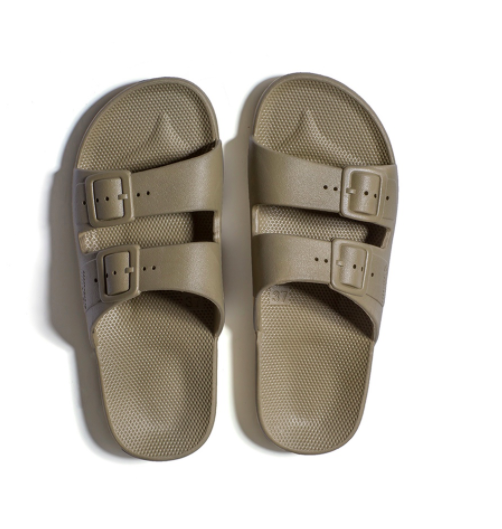 Kids Freedom Moses Slides Khaki – plainjanes