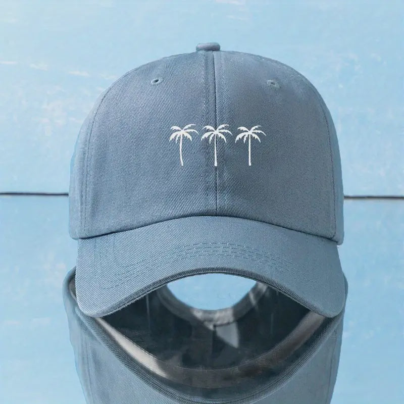 Kids Blue Palm Tree Cap