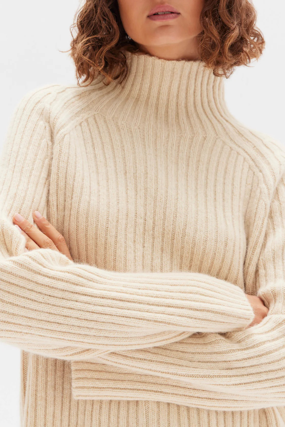 Assembly label on sale roll neck knit