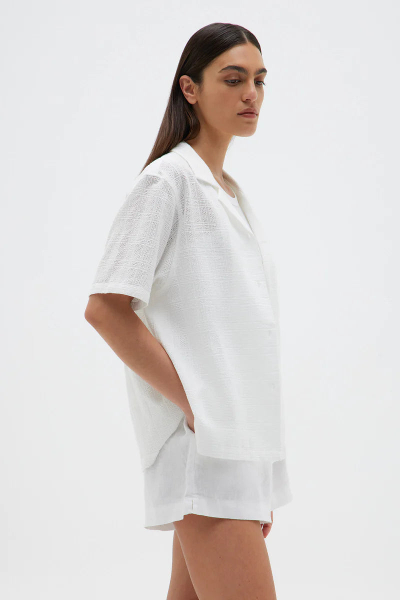 Broderie Anglaise Shirt White