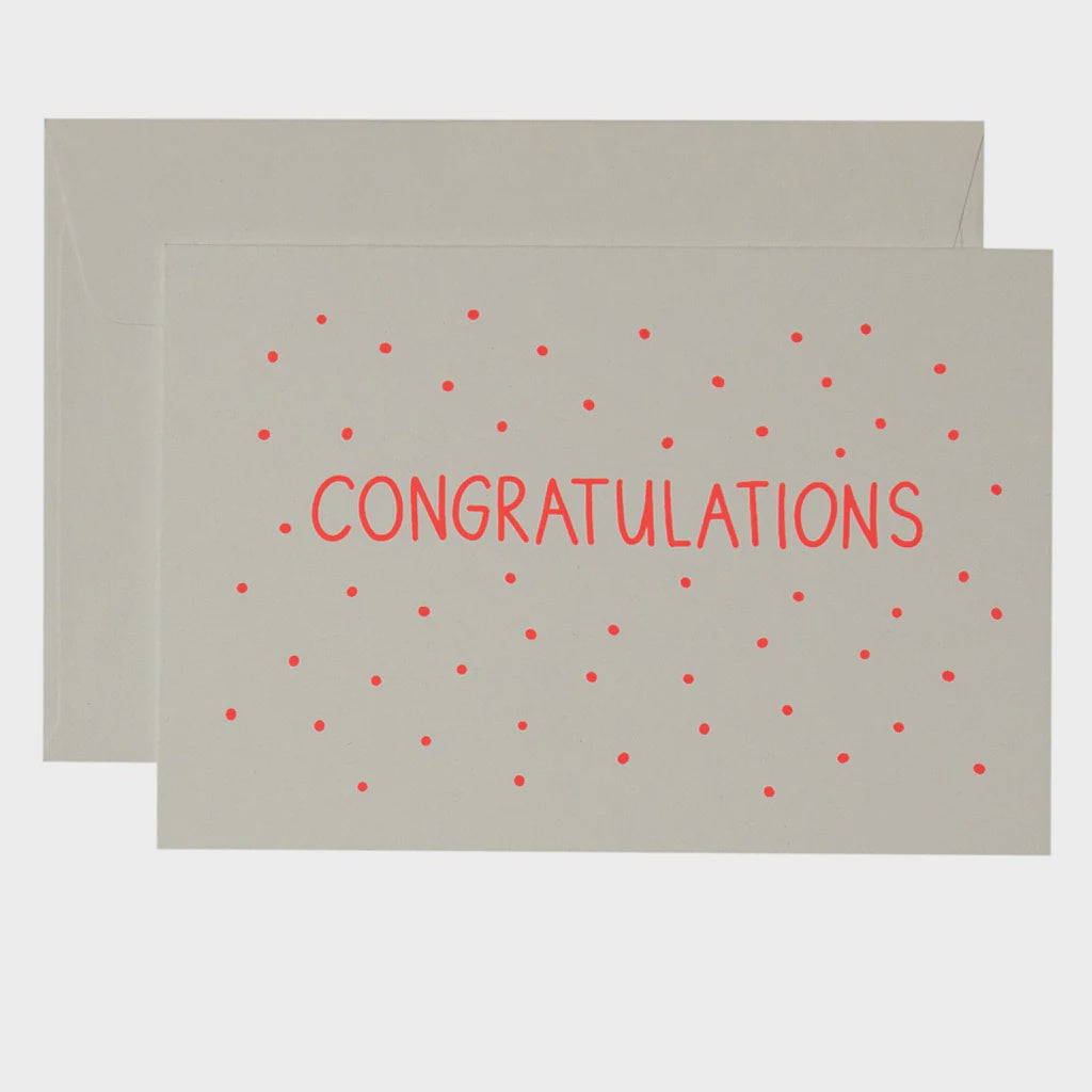 Confetti Congrats Neon/White