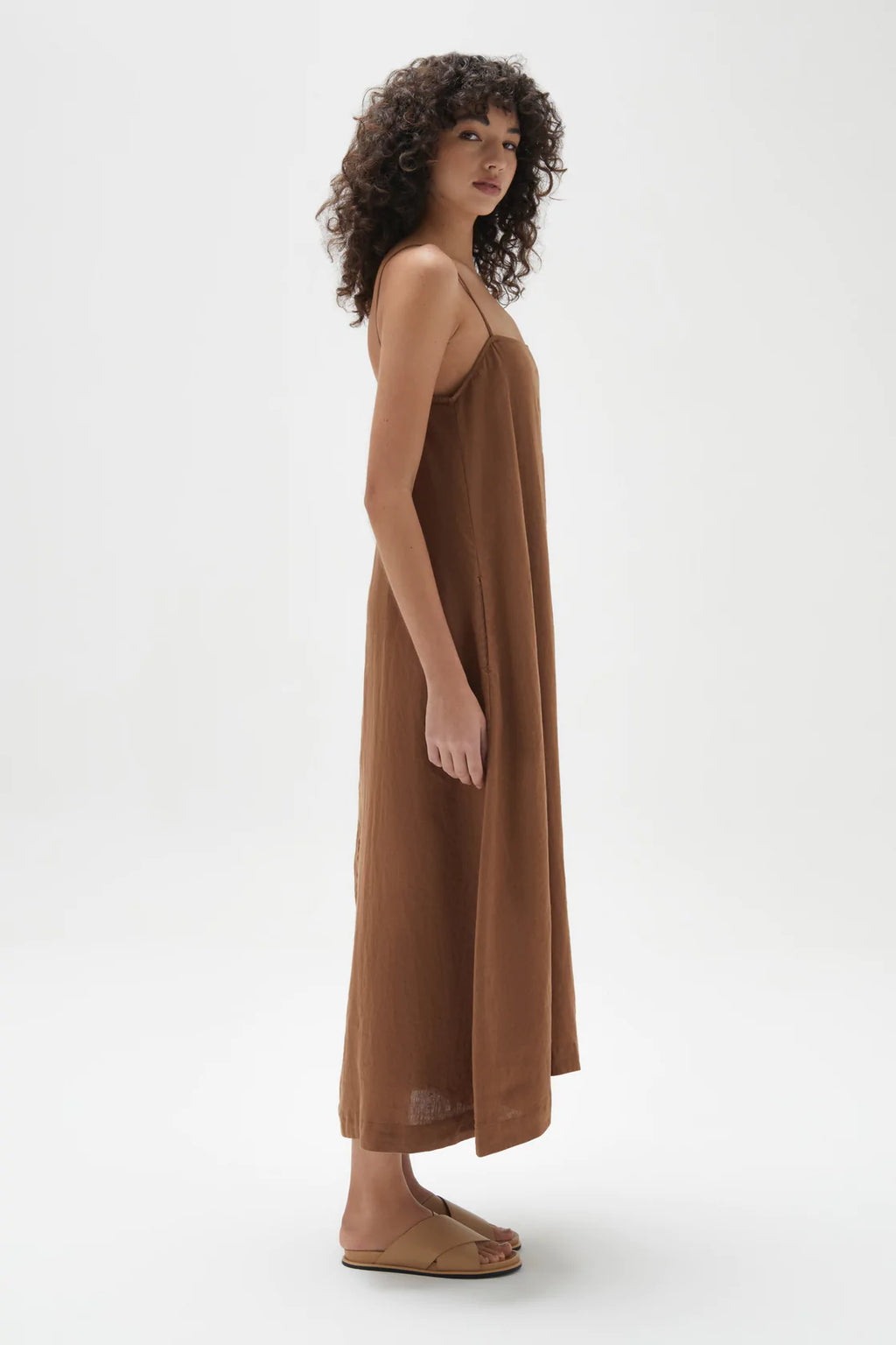 Tully Dress Burnt Ochre
