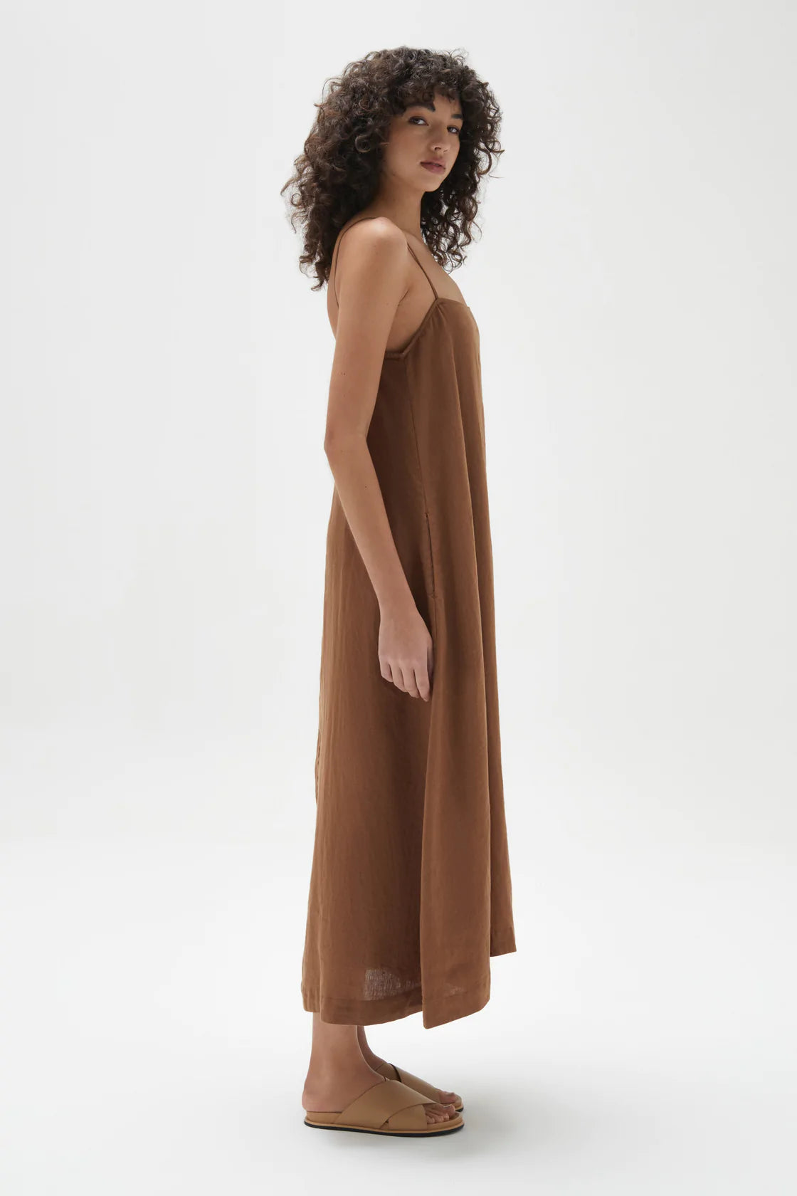 Tully Dress Burnt Ochre