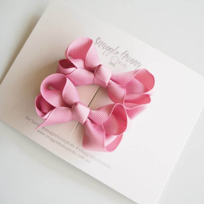 Dusty Pink Clip Bow