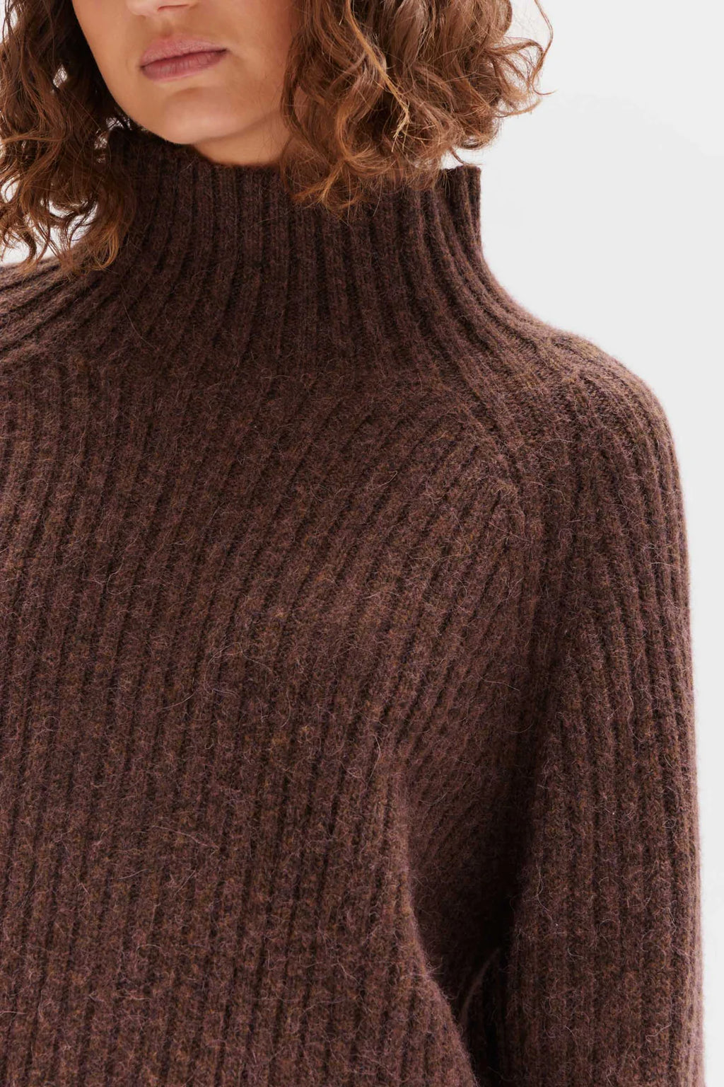 Wool Alpaca Knit Cocoa