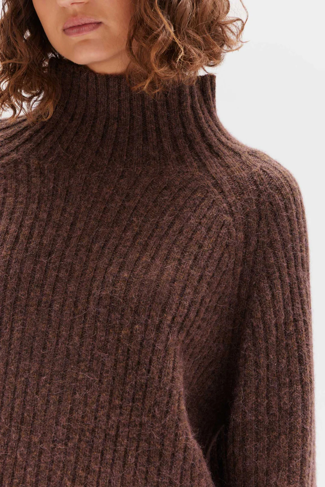 Wool Alpaca Knit Cocoa