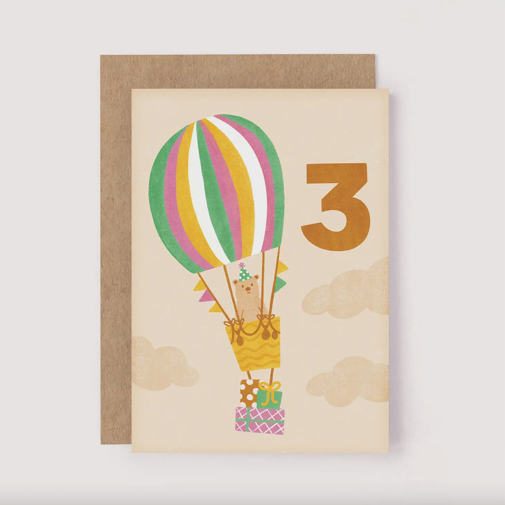 THREE Bear Bday Card